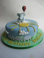 elephant birthday cake